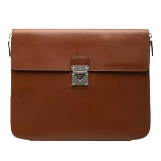 Louis Vuitton Pre-owned Business Bag - Dames - Pre-owned - Bruin - Maat: ONE Size Leer