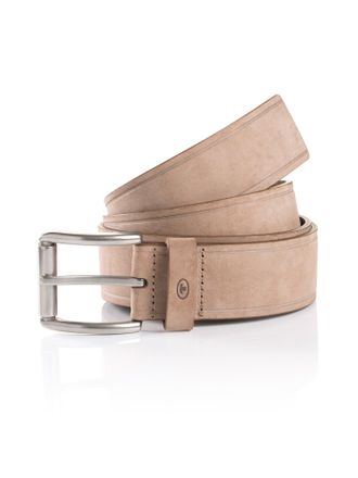 Tom Tailor Lederg&uuml;rtel TOM TAILOR TTJAY, Herren, Gr. 11,5, grau (taupe), Rindsleder, unifarben, G&uuml;rtel Lederg&uuml;rtel, mit silberfarbener Schliesse