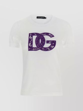 Dolce & Gabbana cotton lace t-shirt
