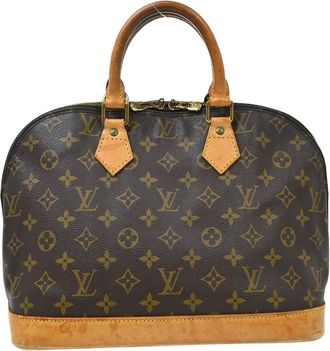 Louis Vuitton Alma Monogram Canvas Brown Canvas Handbag (Pre-Owned)