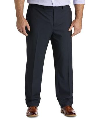 Michael Kors Big & Tall Birdseye Suit Pants in Navy at Nordstrom, Size 50 X 32