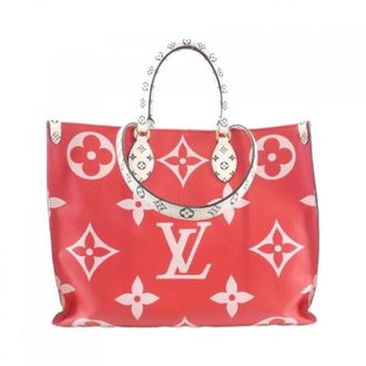 Louis Vuitton Pre-owned Tote Bags, male, Red, Size: ONE SIZE Pre-owned OnTheGo Monogram Giant Tote Bag