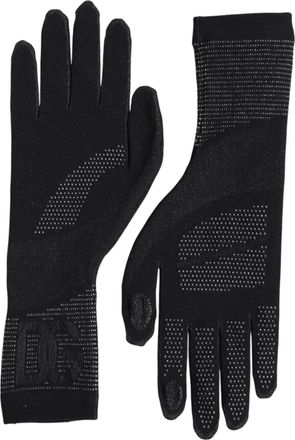 Dolce & Gabbana DG Logo Cotton Gloves - Black