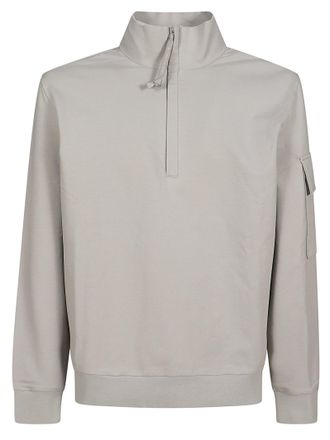 C.P. Company Half-Zip Pullover Sweater With Left Sleeve Pocket
