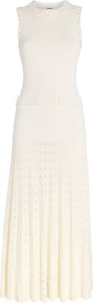 Sandro Sleeveless Embellished Knitted Midi Dress Size S