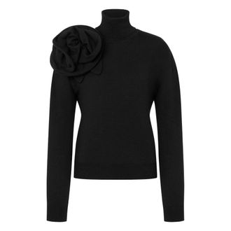Moschino 0555 Maglia - female - Moschino - Turtlenecks - Black - S - Knitwear