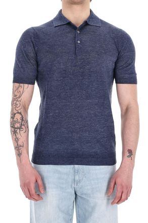 Barba Melange Pure Linen Polo