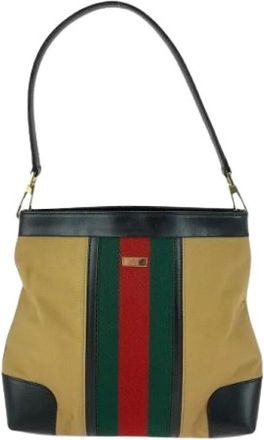 Gucci Pre-owned Shoulder Bags, female, Beige, Size: ONE SIZE Pre-owned Shoulder Bag