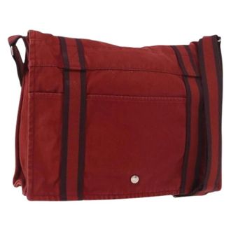 Herm&egrave;s Pre-owned Vintage Shoulder Bag - Dames - Pre-owned - Rood - Maat: ONE Size Leer