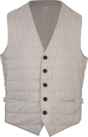 Eleventy quilted gilet - men - Fabric - M - Neutrals