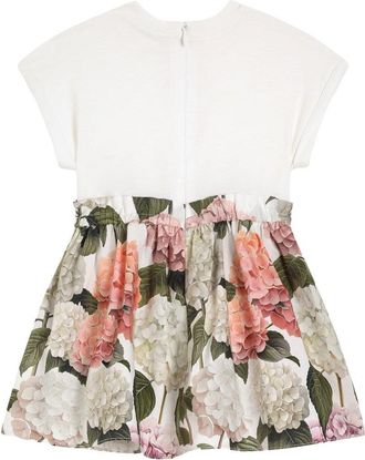 Dolce & Gabbana Floral Print Dress and Briefs Set - White