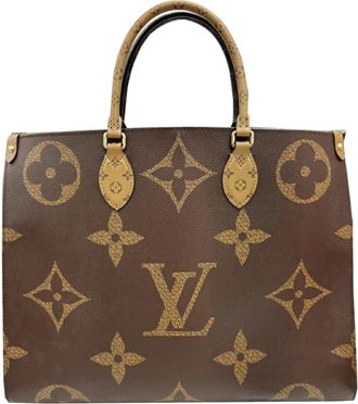Louis Vuitton Brown Monogram Monogram Reverse Monogram Monogram Reverse Tote Bag (Pre-Owned)
