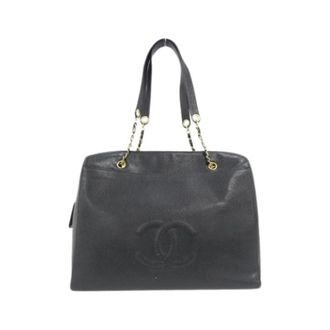 Chanel Pre-owned Vintage Schoudertas - Dames - Pre-owned - Zwart - Maat: ONE Size Leer