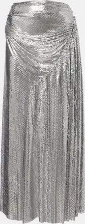 Paco Rabanne Chainmail draped maxi skirt
