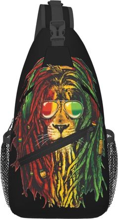 Generic Reggae Lion Cross Body Bag Trendy Crossbody Bag Breathable Fanny Pack For Casual Men Runner