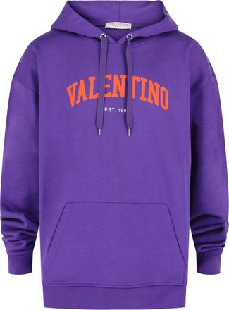 Valentino Varsity Logo Cotton Hoodie