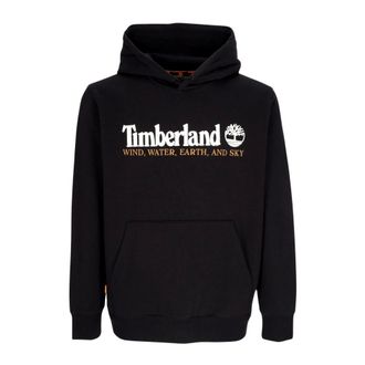 Timberland Hoodies, male, Black, Size: M Hoodie with Front Pocket