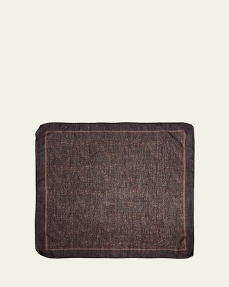Massimo Alba Mens Cashmere-Silk Paisley Handkerchief