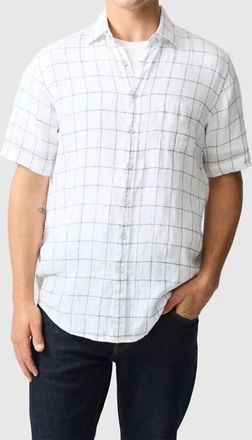 Rodd & Gunn Mens Avonden Short Sleeve Shirt In White