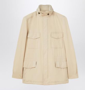 Loro Piana Sand-colored Traveller Windmate jacket