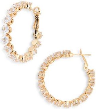 Tasha Stone Hoop Earrings in Gold at Nordstrom Rack