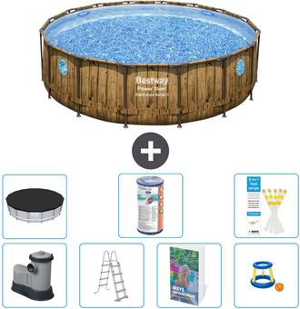 Bestway Piscina Bestway Power Steel Redonda - 488x122 Cm - 8-piezas S541