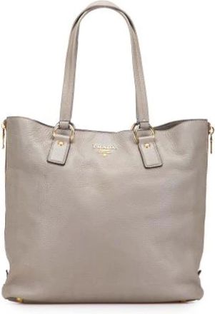 Prada Pre-owned Tote Bags, female, Gray, Size: ONE SIZE Pre-owned Vintage Tote Bag
