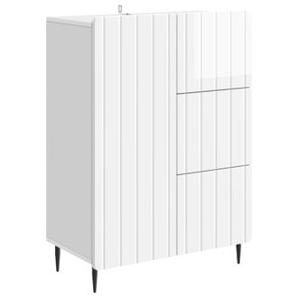 vidaXL Aparador Brillante 66 X 34,5 X 91,5 Cm Madera De Ingenier&iacute;a Vidaxl