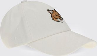 Maison Kitsun&eacute; Cappello Fox Head Maison Kitsun&eacute; in twill di cotone