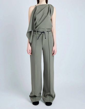 Proenza Schouler Weyes Straight Leg Pant In Wood