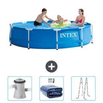 Intex Piscina Con Estructura Redonda - 305x76 Cm - 4-piezas Scb83