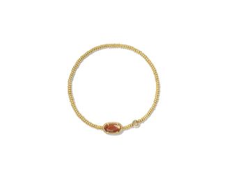 Kendra Scott Grayson Stretch Womens Bracelet Womens Bracelet Gold Orange Goldstone