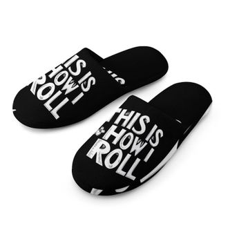 Generic Bowling This Is How I Roll Mens House Slippers Slip Indoor Slipper On Shoes Warm Outdoor
