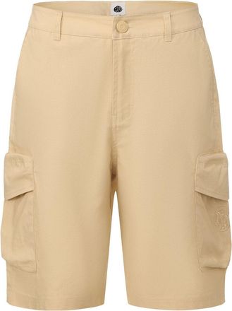 Pretty Green Casual cargoshort voor heren van katoen met verstevigde zijkanten (Beige)