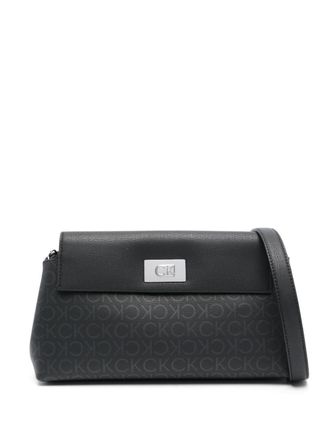 Calvin Klein Borsa a spalla incisa - Nero