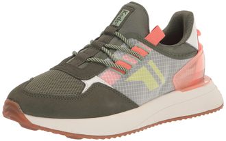 Keds Womens Tiasa Trail Sneaker, Olive, 2.5 UK