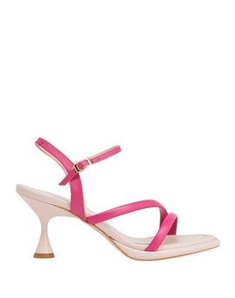 8 by YOOX LEATHER MID-HEEL SANDALS