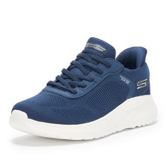 Skechers Womens Hands Free Slip-ins Bobs Squad Chaos-Current Muse Trainers, Navy, 37 EU Weit