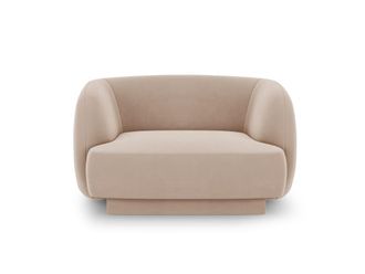 MICADONI Sill&oacute;n de terciopelo capuchino