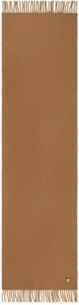 Maison Kitsun&eacute; Accessoires, Heren, Bruin, ONE Size, Wol, Fox Motif wollen gebreide sjaal