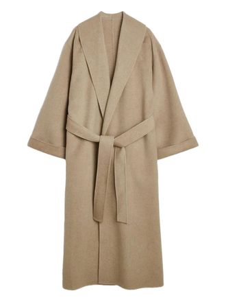 By Malene Birger Trullem wool coat - women - Wool - 36 - Brown