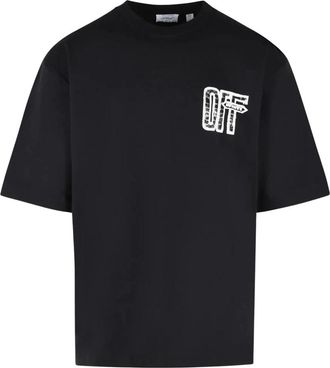 Off-white Motion Arrow Skate Katoenen T-shirt - Heren - T-shirts - Zwart - L - Katoen - Tops