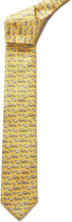 Oliver Brown Italian Silk Elephant Tie - Yellow