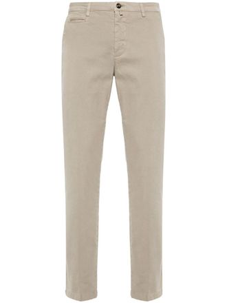 BRIGLIA 1949 slim-cut chino trousers - Neutrals
