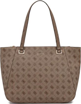 Guess Co Borsa tote con monogramma - Toni neutri