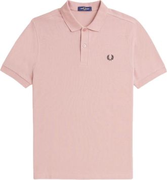 Fred Perry Polo Shirts, male, Pink, Size: M Slim Fit Plain Polo Dusty Rose