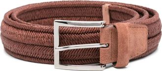 Orciani Cintura con design intrecciato - Marrone