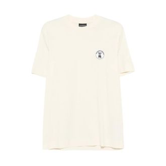 Emporio Armani Heren, Tops, Beige, Maat: 2XL Katoen