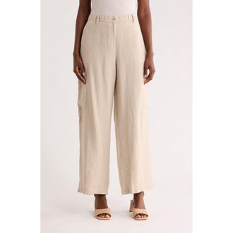 Eileen Fisher Wide Leg Cargo Pants in Undyed Natural at Nordstrom Rack, Size Xx-Small