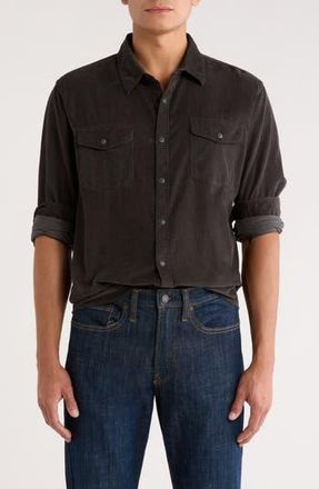 Lucky Brand Western Corduroy Shirt in Pirate Black at Nordstrom Rack, Size Xx-Large